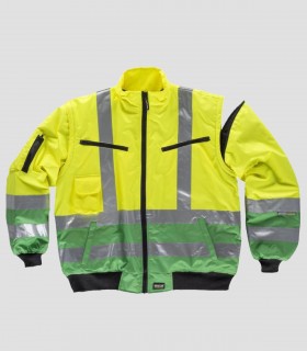 Piloto acolchada Alta visibilidad Verde y Amarillo