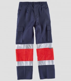 Pantalón Alta visibilidad Rojo y Marino