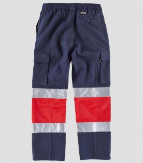 Pantalón Alta visibilidad Rojo y Marino