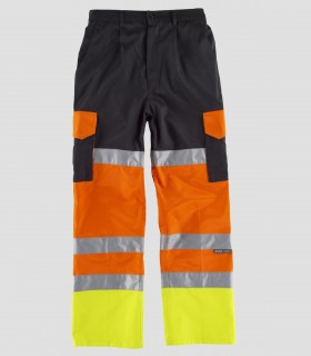 Pantalón Alta visibilidad Negro, Amarillo y Naranja