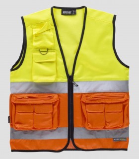 Chaleco Alta visibilidad Amarillo y Naranja