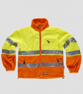 Chaqueta Polar Alta visibilidad Amarillo y Naranja