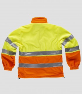Chaqueta Polar Alta visibilidad Amarillo y Naranja