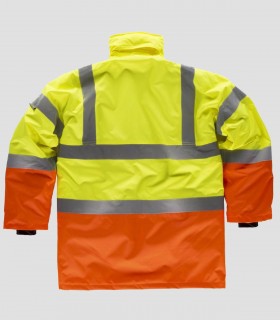Parka acolchada Alta visibilidad  Amarillo y Naranja