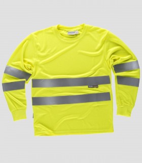 Polo manga larga Alta visibilidad Amarillo