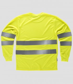 Polo manga larga Alta visibilidad Amarillo