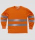 Camiseta manga larga Alta visibilidad Naranja