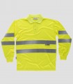 Polo manga larga Alta visibilidad Amarillo