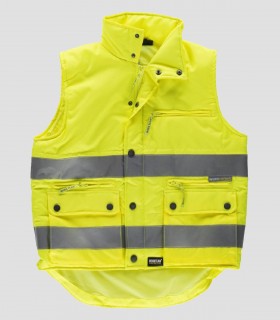 Chaleco acolchado Alta visibilidad Amarillo