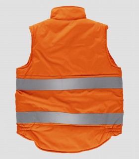 Chaleco acolchado Alta visibilidad Naranja