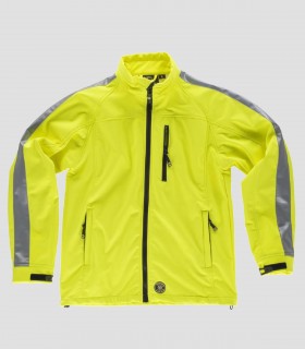 Chaqueta Workshell Alta visibilidad Amarillo