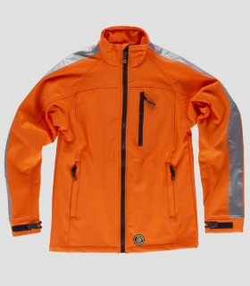 Chaqueta Workshell Alta visibilidad Naranja