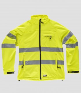 Chaqueta Workshell Alta visibilidad Amarillo