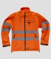 Chaqueta Workshell Alta visibilidad Naranja