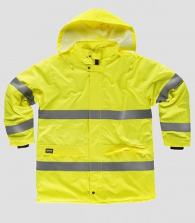 Parka acolchada Alta visibilidad Amarillo