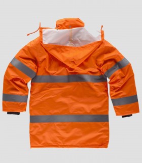 Parka acolchada Alta visibilidad Naranja