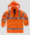 Parka acolchada Alta visibilidad Naranja