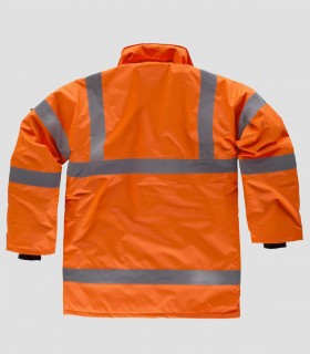 Parka acolchada Alta visibilidad Naranja