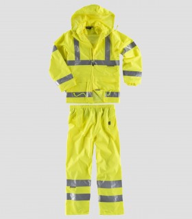 Traje de agua impermeable Alta visibilidad Amarillo