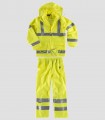 Traje de agua impermeable Alta visibilidad Amarillo