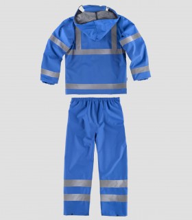 Traje de agua impermeable Azulina con cintas reflectantes