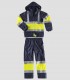 Traje de agua impermeable Alta visibilidad Marino y Amarillo