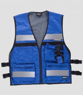Chaleco cintas reflectantes Azulino
