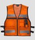Chaleco cintas reflectantes Naranja