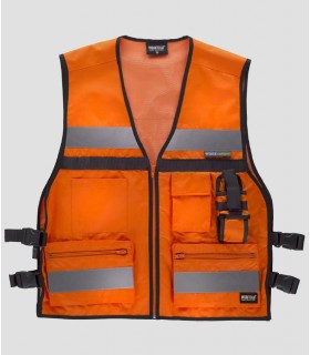 Chaleco cintas reflectantes Naranja
