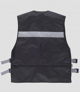 Chaleco cintas reflectantes Negro
