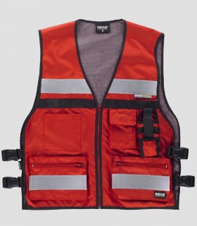 Chaleco cintas reflectantes Rojo