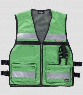 Chaleco cintas reflectantes Verde
