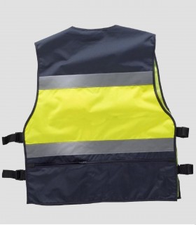 Chaleco Alta visibilidad Marino y Amarillo
