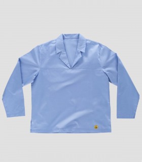 Casaca Antiestática Celeste