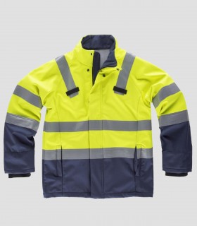 Chaqueta Workshell Ignífuga y Antiestática Alta visibilidad