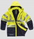 Parka Impermeable Ignífuga y Antiestática Alta visibilidad