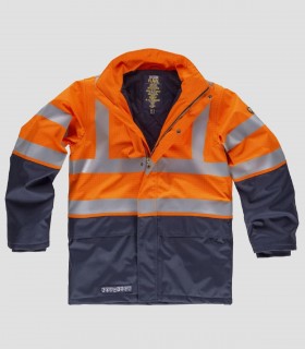 Parka Impermeable Ignífuga y Antiestática Alta visibilidad
