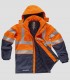 Parka Impermeable Ignífuga y Antiestática Alta visibilidad