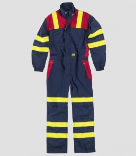 Buzo Ignífugo y Antiestático Alta visibilidad Marino