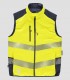 Chaleco reversible acolchado Alta visibilidad Marino y Amarillo