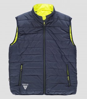 Chaleco reversible acolchado Alta visibilidad Marino y Amarillo