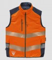 Chaleco reversible acolchado Alta visibilidad Marino y Naranja