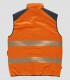 Chaleco reversible acolchado Alta visibilidad Marino y Naranja