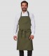 Delantal con peto Caqui
