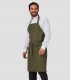 Delantal con peto Caqui