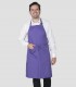 Delantal con peto Morado