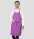 Delantal con peto Malva