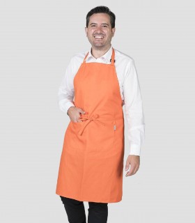 Delantal con peto Naranja