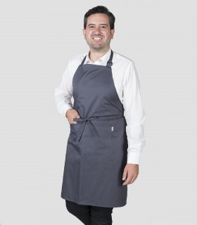 Delantal con peto Gris marengo