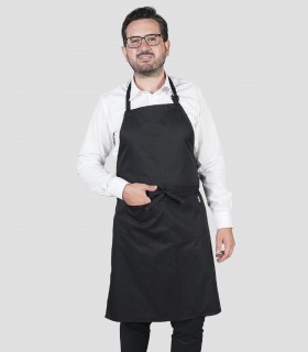 Delantal con peto Negro